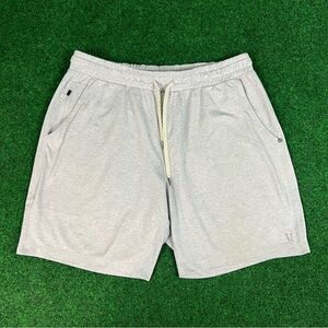 Vuori Ponto Short Men's DreamKnit Short Light Heather Grey Size Large